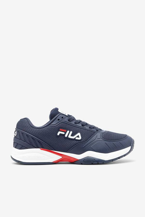 Zapatos De Pickleball Fila Hombre Azul Marino / Rojas / Blancas - Volley Zone - España 547802QEH